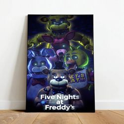 Five Nights at Freddy's Poster, Canvas Wall Art, Rolled Canvas Print, Canvas Wall Print, Game Poster-2