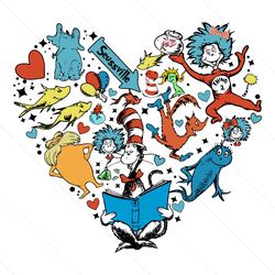 dr seuss heart shape seussville svg file