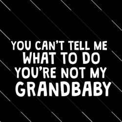 you can not tell me what to do you are not my grandbaby svg, mother day svg, grandbaby svg, grandma svg, grandpa svg, gr