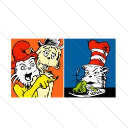 the cat in the meme svg, dr seuss svg, cat in the hat svg, cat svg, cat meme svg, funny meme svg, cat in the hat dr seus