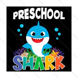 preschool baby shark svg