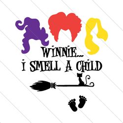 winnie i smell a child,svg,hocus pocus svg,halloween svg, halloween gift, svg file