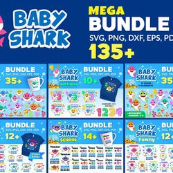 baby sharks big show svg bundle, cartoon svg, baby shark svg