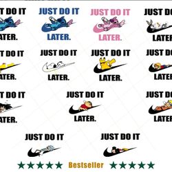 just do it latter logo svg bundle, brand logo svg, fashion brand svg