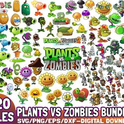 220 files plants vs zombies bundle svg file digitall
