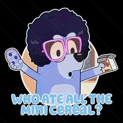 who ate mini cereal bluey 80s mini cereal png file design