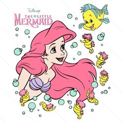 disney ariel the little mermaid svg