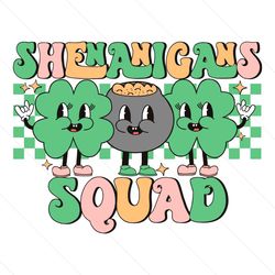Groovy Shenanigans Squad Shamrock SVG File Digital