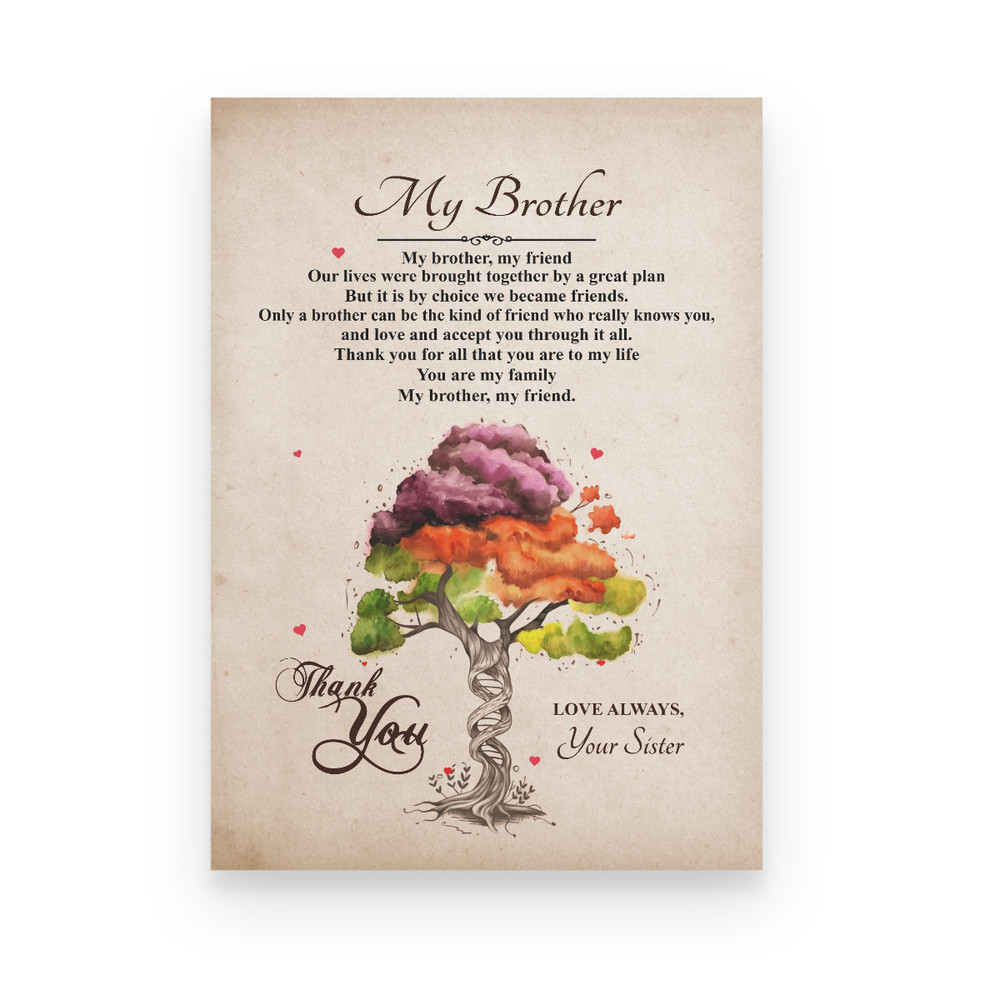 Gift For Brother- From Sister - Poster Canvas.jpeg