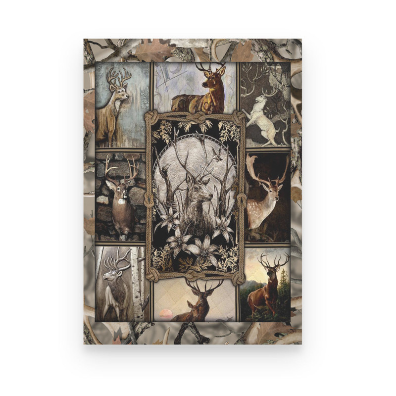 Vintage Deer Hunting Poster Canvas Gift For.jpeg