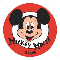 The Mickey Mouse Club Circle Logo SVG Cutting Digital File