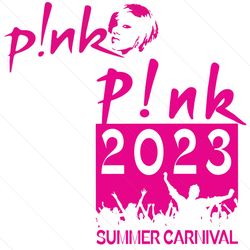 Pink Singer Summer Carnival 2023 Tour SVG Digital Cricut File
