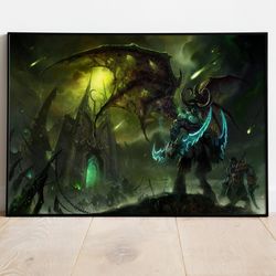 world of warcraft game poster, canvas wall art, rolled canvas print, canvas wall print, game poster-2