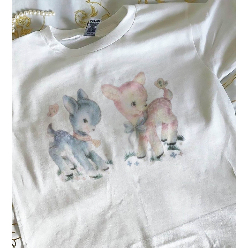 Fawn Shirt Coquette Clothing Coquette Shirt Baby Tee Cute Graphic Baby Tee Coquette Baby Tee Trendy Gift For Daughter T-Shirt Fawn Tee.jpg