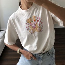 teddy bear sweatshirt trendy crewneck sweatshirt preppy sweatshirt aesthetic sweatshirt cute graphic vintage graphic str