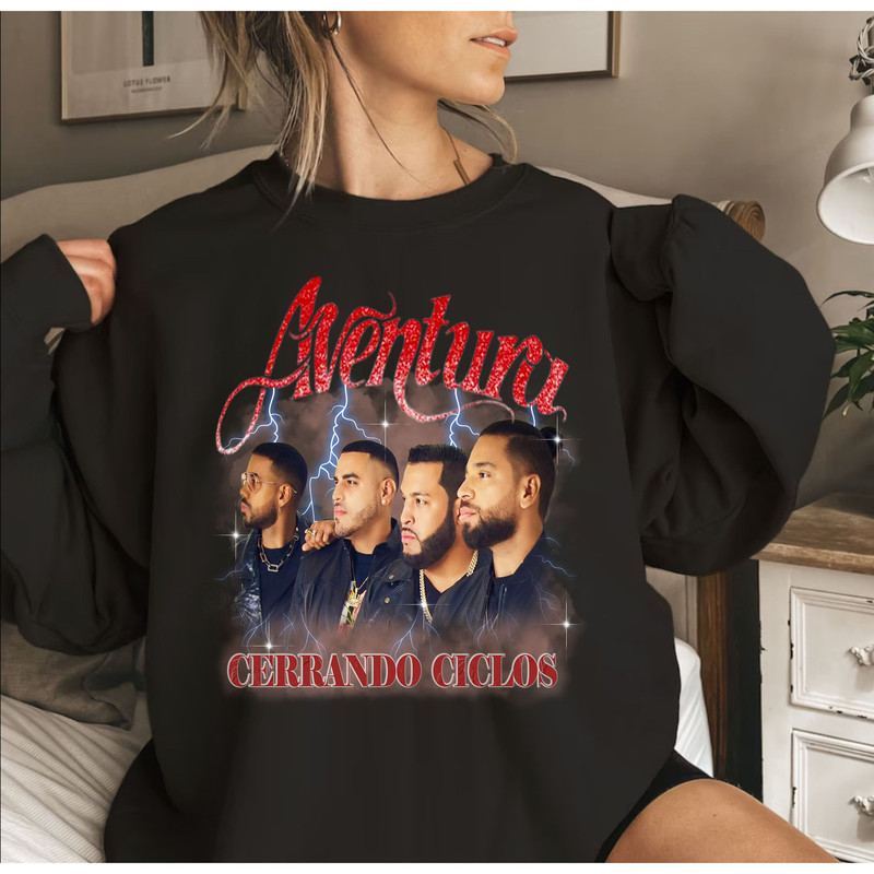 2024 Aventura Tour, Cerrando Ciclos Sweatshirt, Graphic Sweatshirt, Bachata Unisex Shirt, Aventura Concert Group Sweatshirt.jpg