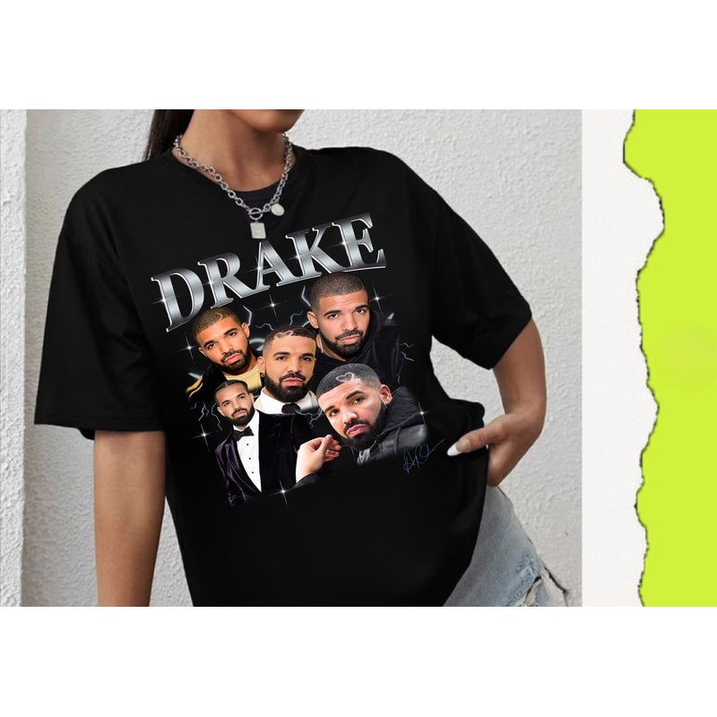 Drizzy 90s Vintage Bootleg Rap Tee, Drizzy Retro Shirt, Hiphop Tee, Champagne Papi Graphic Tee, Drizzy Concert Shirt, Drizzy Merch, Unisex.jpg
