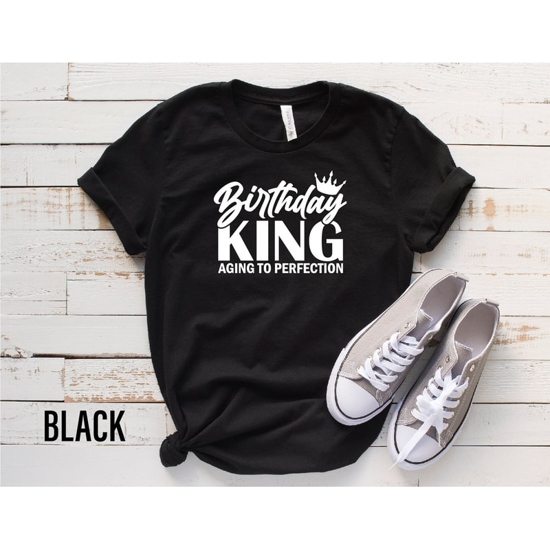 Birthday King, Matching Squad Shirts, Wife of the Birthday King, Custom Shirt, Birthday Party Shirt, Family Tees 1.jpg