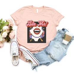 bite me shirt, halloween party, halloween funny shirt, halloween costume, women halloween shirt, halloween gift, hallowe