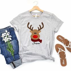 adorable reindeer christmas shirt,stand out at holiday parties and family gatherings,cozy and cute reindeer christmas sh