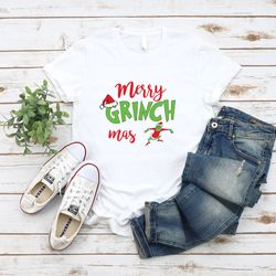 christmas grinch shirt, grinch mode on shirt grinch family shirt, merry grinchmas, xmas grinch t-shirt, christmas crew,b