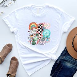 christmas retro colourful gift for kids gardening shirt boy gifts for girls, funny cute christmas t-shirt, christmas ha