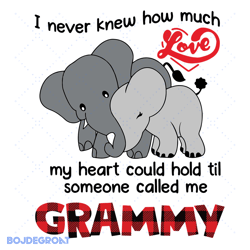 never knew how much love my heart could hold grammy svg file, mothers day svg file, digital 357