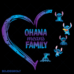 stitch ohana means family svg, family svg