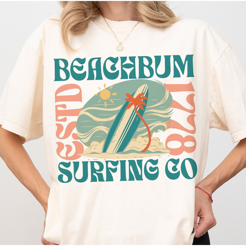 Beach Bum Surfing Co PNG, Summer Sublimation Digital Design Download, surfing png, beach png, ocean png, png for summer, unisex summer png.jpg