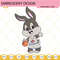 Baby Bugs Bunny Basketball Embroidery Designs, Baby Looney Tunes Embroidery Design File.jpg
