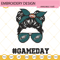 Eagles Girl Messy Bun Game Day Embroidery Designs, Philadelphia Eagles Embroidery Files.jpg