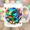 3D Cute Dinosaur Hole In A Wall Mug Wrap, 11oz & 15oz Mug Template, Mug Sublimation Design, Mug Wrap Template, Instant Digital Download PNG.jpg