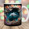 3D Dolphin Hole In A Wall Mug Wrap, 11oz & 15oz Mug Template, Mug Sublimation Design, Ocean Mug Wrap Template, Instant Digital Download PNG.jpg