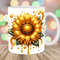 3D Gold Glitter Sunflower Mug Wrap, 11oz & 15oz Mug Template, Mug Sublimation Design, Flower Mug Wrap Template, Instant Digital Download PNG.jpg