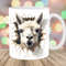 3D Llama Hole In A Wall Mug Wrap, 11oz & 15oz Mug Template, Mug Sublimation Design, Mug Wrap Template, Instant Digital Download PNG.jpg
