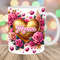 3D Mama Mug Wrap, 11oz And 15oz Mug Template, Gold Heart Mug Sublimation Design, Pink Roses Mug Wrap Template, Instant Digital Download PNG.jpg