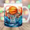 Basketball Mug Wrap, 11oz & 15oz Mug Template, Mug Sublimation Design, Alcohol Ink Mug Wrap Template, Instant Digital Download PNG.jpg