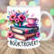Booktrovert Mug Wrap, 11oz & 15oz Mug Template, Book Mug Sublimation Design, Flower Mug Wrap Template, Instant Digital Download PNG.jpg