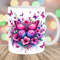 Pink Purple Butterflies Mug Wrap, 11oz & 15oz Mug Template, Mug Sublimation Design, Flower Mug Wrap Template, Instant Digital Download PNG.jpg