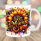 The Best Mum Mug Wrap, 11oz & 15oz Mug Template, Mug Sublimation Design, Glitter Sunflowers Mug Wrap Template, Instant Digital Download PNG.jpg