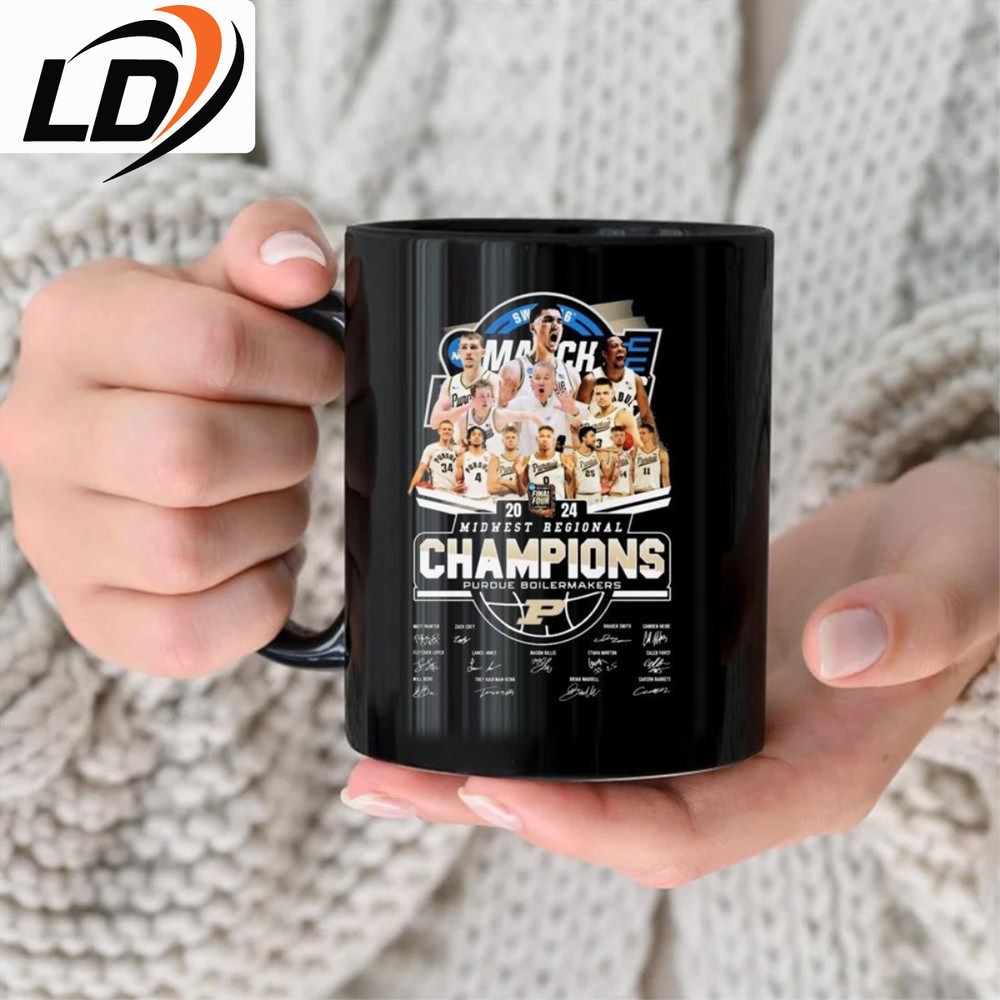 2024 Midwest Regional Champions Purdue Boilermakers Signatures Mug.jpg