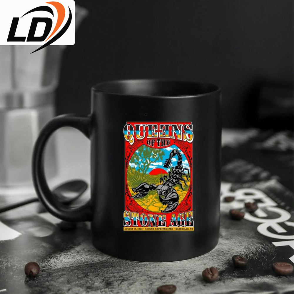 Queens Of The Stone Age August 19 2023 Ascend Amphitheater Nashville Tn Event Poster Mug.jpg