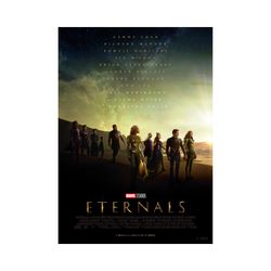Eternals Movie Poster Glossy Print Photo Wall Art Angelina Jolie Salma Hayek Marvel Sizes 8x10 11x17 16x20 22x28 24x36 2