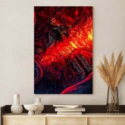 bye bye jason stranger things 4 fan art poster canvas