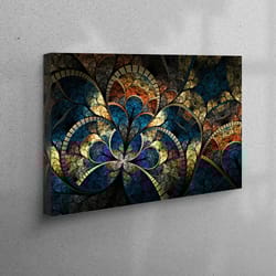 3d canvas, canvas art, large wall art, fractal pattern, fractal pattern canvas, psychedelic canvas art, modern canvas de