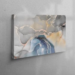 3d wall art, large wall art, wall art, soft tones marble wall art, abstract wall art, marble canvas poster, yeloow marbl