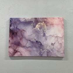 3d wall art, wall art canvas, large canvas, purple and pink marble, modern canvas decor, purple marble canvas art,