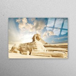 glass art, wall decoration, glass wall decor, giza landscape wall art, view tempered glass, landscape glass art, sky lan