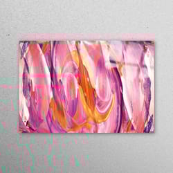 glass wall art, glass printing, wall decor, abstract tempered glass, modern glass, purple glass printing, pink wall deco