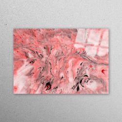 glass wall art, wall decoration, wall art, alcohol ink wall art, red glass decor, marble glass decor, red marble wall de